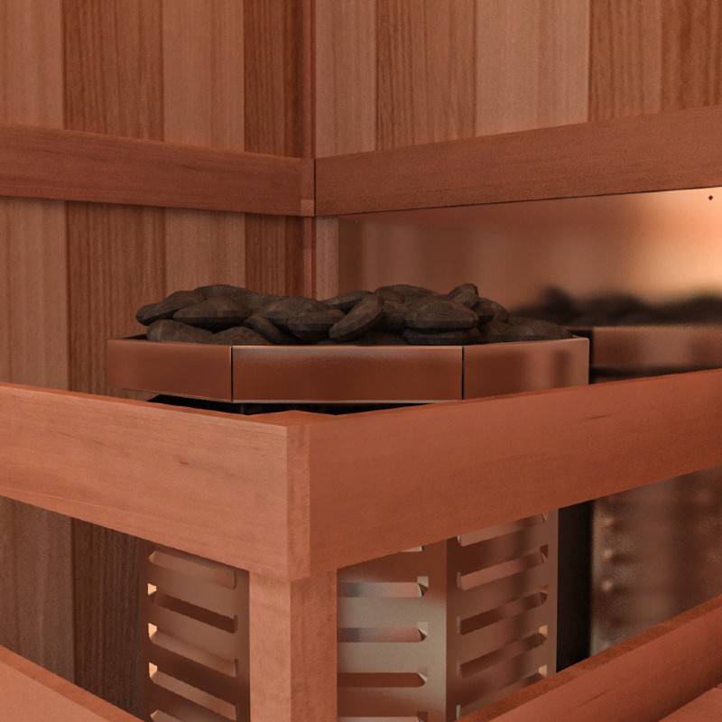 gas sauna heater install